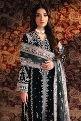 QALAMKAR VELVET DRESS